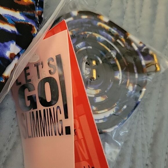 $188 SPANX REMOVEABLE STRAP CHEETAH ANIMAL PRINT ONE PIECE SWIMSUIT 8 MEDIUM NWT - Picture 5 of 16